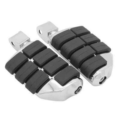 Chrome Front+Rear Foot Pegs Rests For Honda Shadow 1100 Sabre/Spirit Fury - Imagem 1 de 4