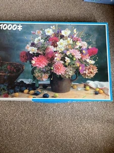 Jigsaw Puzzle “Autumn Flowers” King 1000 Piece 1949 - Picture 1 of 12