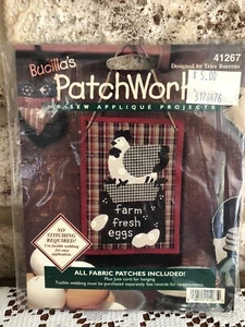 Bucilla Patch Works Farm Fresh Eggs Applique - Picture 1 of 2