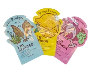 A Pack of 3 TONYMOLY Sheet Face Masks, Pore Care, Brightening, Skin Purifying - Picture 1 of 9