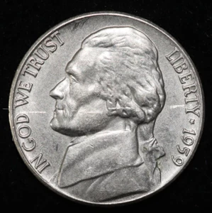 1959 D Denver Full Step FS Gem BU Jefferson Nickel 5C - Picture 1 of 2