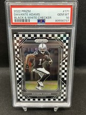 Davante Adams 2022 Panini Prizm Black & White Checkerboard SP PSA 10 Pop 4