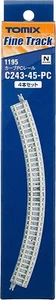 Tomix 1195 Curved PC Track C243-45-PC(F) N Scale - Picture 1 of 2