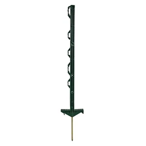 Weidezaunpfähle Kunststoffpfähle 5 Pfähle Kunststoff 71cm Höhe Doppeltritt Grün - Bild 1 von 1