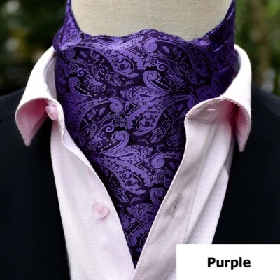 Corbata de jacquard cachemira para hombre bufandas Ascot boda fiesta negocios corbata Foto 1 de 3