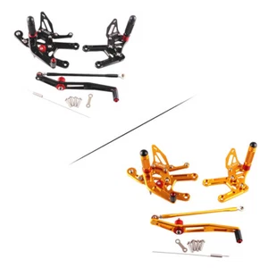 CNC Adjustable Rearset Foot Pegs For Yamaha YZF R6 2006 2007 2008 2009 2010 2011 - Picture 1 of 8