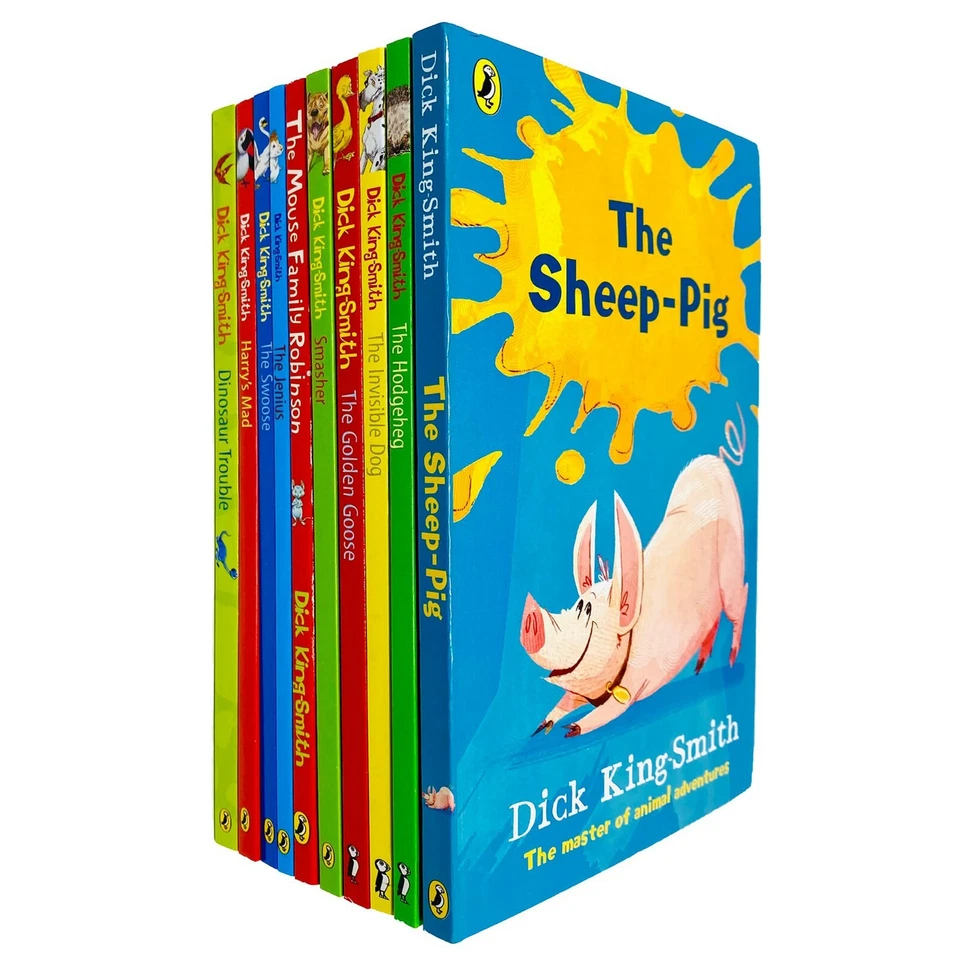 Dick King Smith 10 Books Collection Set The Sheep Pig Hodgeheg, Invisible Dog, G - Image 1 of 1