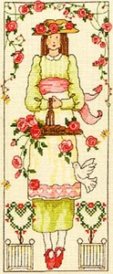 BOTHY THREADS COUNTED CROSS STITCH KIT - Country Lass ROSE - XCL6 - 12*29 cm - Picture 1 of 1