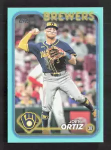 Aggiornamento Topps 2024 Joey Ortiz #US257 Fanatics Aqua Parallel - Foto 1 di 2