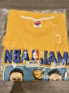 New Homage NBA Jam Warriors 2022 Shirt Sz X-Large XL Curry Thompson Splash Bros - Picture 1 of 5