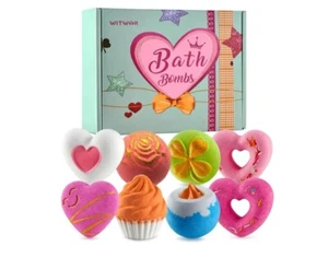 Bath Bombs For Relaxing Bath Bomb Gift Set All Natural Bathbombs 8pc - Picture 1 of 8