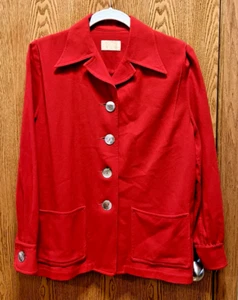 PENDLETON Giacca donna rossa 100% lana vergine 49er vintage metà secolo - Foto 1 di 8
