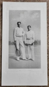 Colotipo Ernest C Elliott, Elliott & Fry 1904. Tenis RF & HL Doherty Wimbledon - Imagen 1 de 2