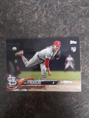 2018 Topps Updated Series Rookie Miles Mikolas RC Card# US12 - Image 1 of 2