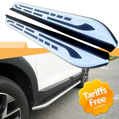 2Pcs Running Board Fits for Volvo XC90 2019-2025 Side Steps Nerf Bar W/Brackets - Image 1 of 4