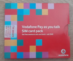 Brand New Vodafone Pay as You Talk Sim Card Pack - Photo 1 sur 2