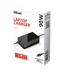 Trust Caricabatteria per laptop da 90W per Dell 4.5mm Alimentatore PC portatile - Imagen 1 de 11