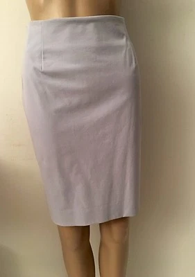 PIAZZA SEMPIONE Stretch Cotton Blue Sky Pencil Skirt IT Sz 44 US 8 - Image 1 of 4