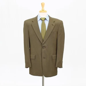 Hart Schaffner Marx 41R braun Sport Mantel Blazer Jacke solide 2B Wolle - Bild 1 von 11