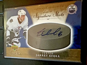06-07 2006-07 UD SWEET SHOTS JARRET STOLL SIGNATURE SHOTS AUTO SS-JS OILERS - Picture 1 of 2
