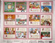 Mary Engelbreit Merry Little Christmas Cotton Fabric Storybook Project 35" Panel