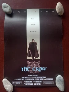PÓSTER JUEGO DE TRONOS JON NIEVE EL CUERVO 12" X 16" - Imagen 1 de 7