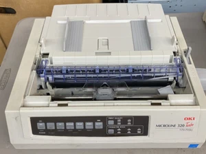 Oki Okidata MICROLINE 320 TURBO Standard Dot Matrix 9 Pin USB Printer D22800A - Picture 1 of 7