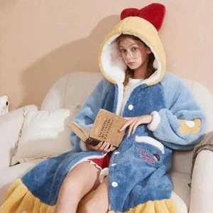 Snow White Adult Princess Plush Pajama | Unisex Sleepwear Nightdress Sleep Robes - Picture 1 of 9