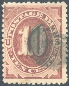 Scott J5, The 1879 10¢ Porto Due Stamp - gebraucht - Bild 1 von 1