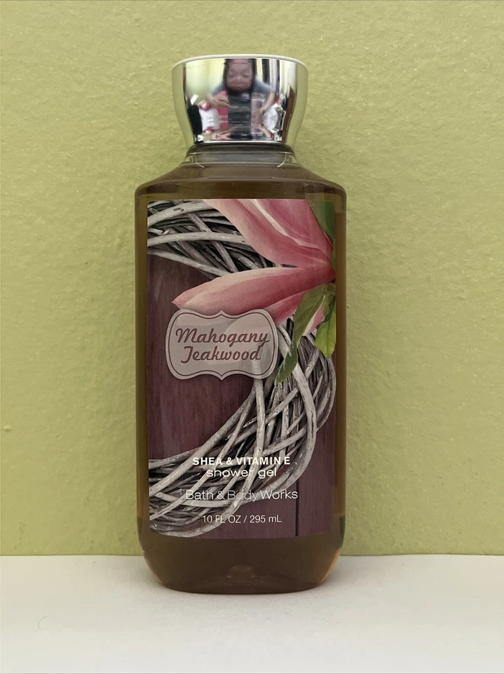 1 X Mahogany Teakwood Shower GEL Bath & Body Works 10oz A68
