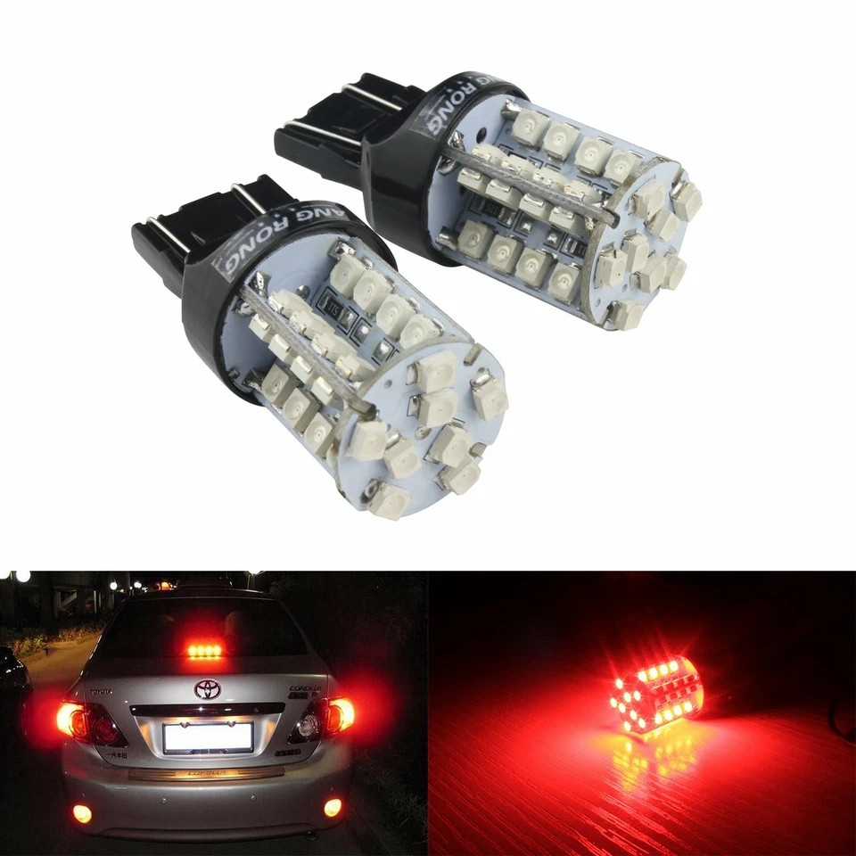 2x Amber 6w 7440 7443 580 T20 40 SMD Indicator Bulbs LED Daytime Running Light