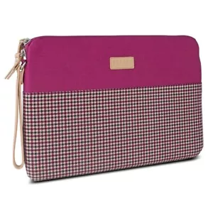 Greene+Gray Zippered Sleeve for Microsoft Surface Pro 3,4 - Burgundy Houndstooth - Picture 1 of 1