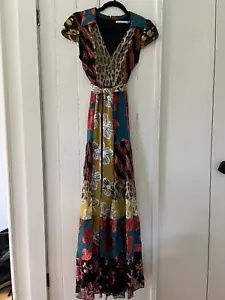 Alice + Olivia Tiered Maxi Dress, Size 0, Multicolor, Excellent Condition. - Picture 1 of 12