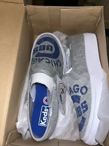 Chicago Cubs Keds LT Gray Double Deck Logo Sneakers Shoes Women's Size 6 W/tags - Picture 1 of 3
