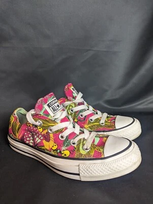 Converse Chuck Taylor All Star Low Top  Skulls Floral Tropical Print Sneakers  - Image 1 of 4