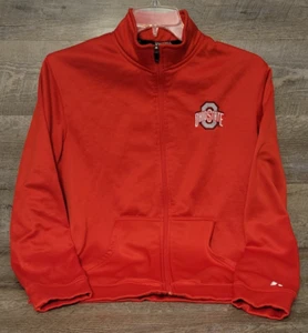 Ohio State Buckeyes Russell Chaqueta Atlética Cremallera Completa Unisex Talla Mediana - Imagen 1 de 8