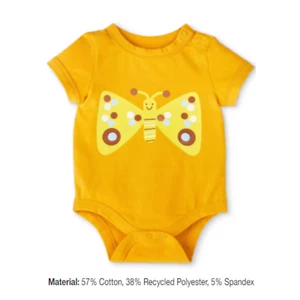 Christian Robinson Baby Boy Yellow Bee Short Sleeve Romper Bodysuit Size 3-6 Mo - Picture 1 of 4