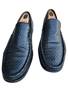 Allen Edmonds Positano Black Woven Loafers Made In Italy Size 11.5 D - Picture 1 of 9