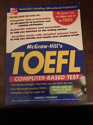 McGraw-Hill's TOEFL CBT by Roberta Steinberg 2005 Mixed Media Includes 2 CDs New - Image 1 of 2