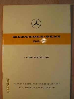 Betriebsanleitung, Bedienungsanleitung, Mercedes Benz180 DC - Bild 1 von 4