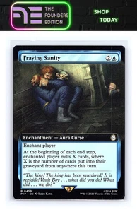 Fraying Sanity Extended Art #459 Fallout Magic_the_gathering Rare - Picture 1 of 2