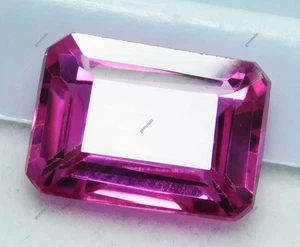 Finest Quality, Natural PINK Sapphire Emerald 10.56 Ct CERTIFIED Loose Gemstone - Picture 1 of 8