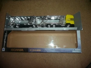 New-Ray. 1997 Scania R124 / 400, Truck & Trailer Car Transporter. - Picture 1 of 13