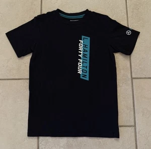 MERCEDES PETRONAS FORMULA ONE LEWIS HAMILTON #44 OFFICIAL KIDS T-SHIRT - Picture 1 of 3