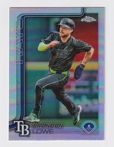 2025 TOPPS CHROME BASEBALL BRANDON LOWE REFRACTOR PARALLEL CARD 113 - Picture 1 of 2