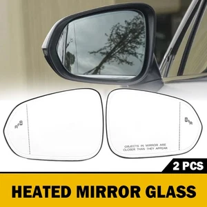 2PCS Heated Mirror Glass w/ Blind Spot for Lexus NX NX200t NX300 NX300h 2015-21 - Picture 1 of 12