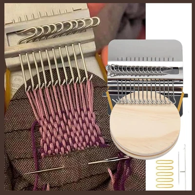 Herramienta de tejido tipo telar tipo telar Speedweve 14 ganchos para reparar ropa de jeans Foto 1 de 4