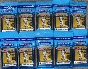 NBA 2020-21 Hoops Premium Stock Lot Of 10 *SEALED* Cello Packs Fatpacks - Picture 1 of 1