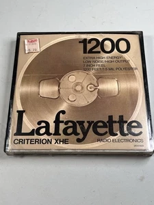 Lafayette 1200 Criterion XHE Low Noise High Output Vintage Reel to Reel Tape 7" - Picture 1 of 6
