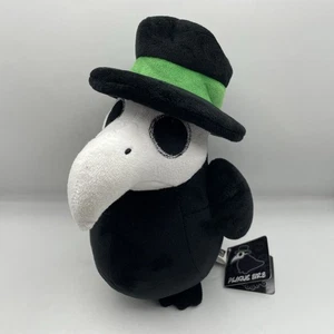 Espeluznante Kawaii Plague Birb 10" Peluche Animal Verde Sombrero Doctor Pájaro NUEVO - Imagen 1 de 10